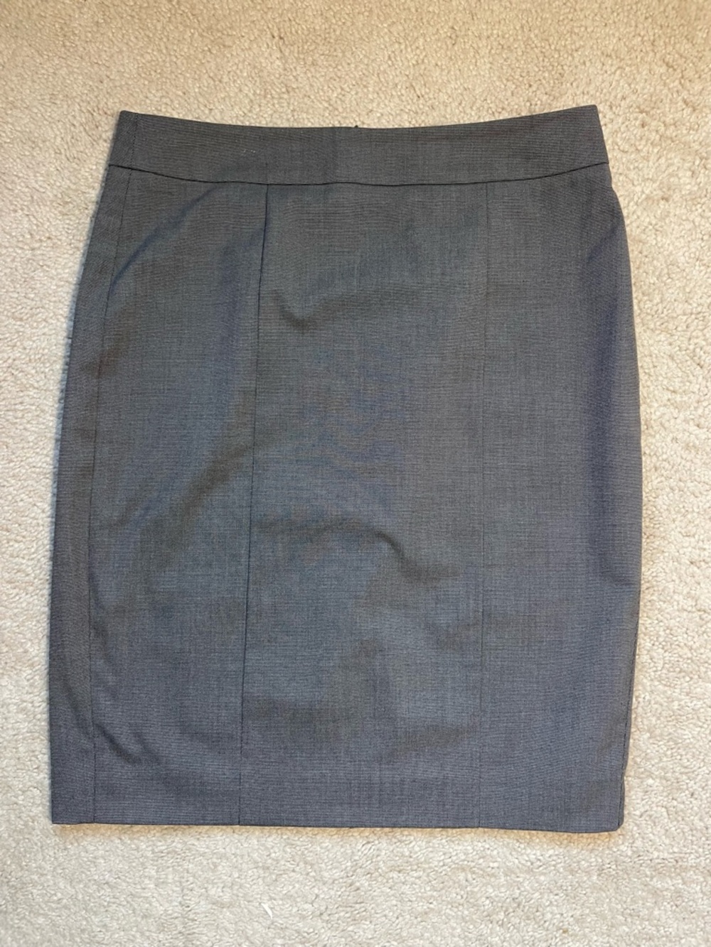 Ann Taylor Petite Classic Tailored Pencil Skirt – Grey – US 2P